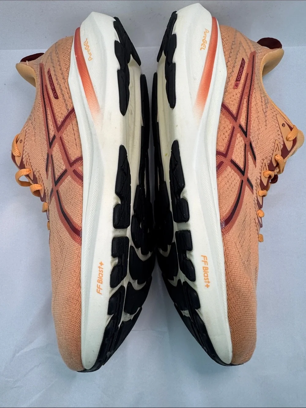 Asics Mens GT-2000 13  Mesh Running Sneakers Shoes in Peach/Coral, sz 11